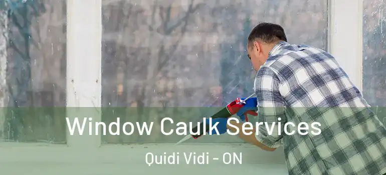 Window Caulk Services Quidi Vidi - ON