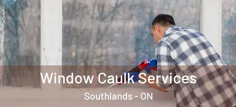 Window Caulk Services Southlands - ON
