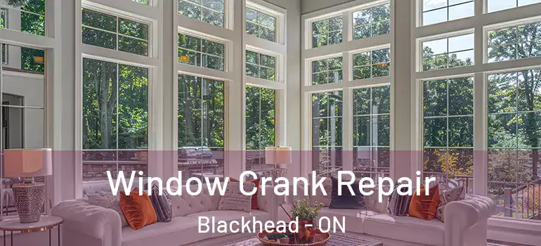 Window Crank Repair Blackhead - ON