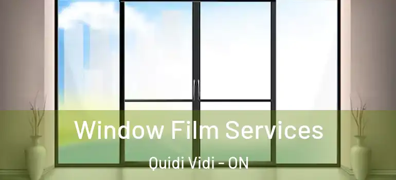  Window Film Services Quidi Vidi - ON