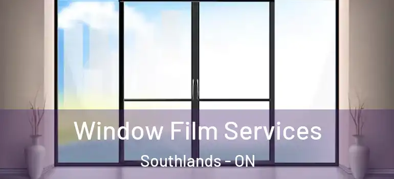 Window Film Services Southlands - ON