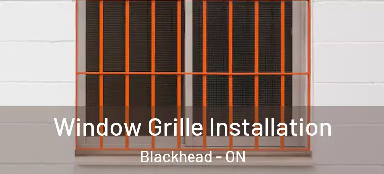 Window Grille Installation Blackhead - ON