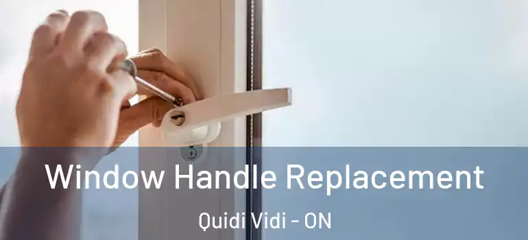  Window Handle Replacement Quidi Vidi - ON