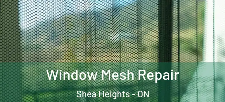 Window Mesh Repair Shea Heights - ON