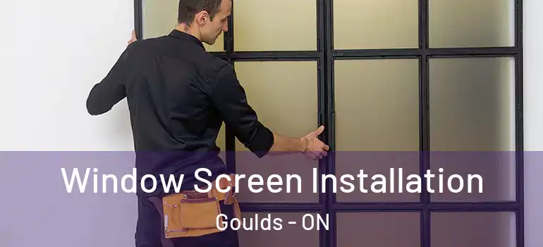 Window Screen Installation Goulds - ON