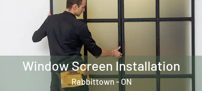 Window Screen Installation Rabbittown - ON