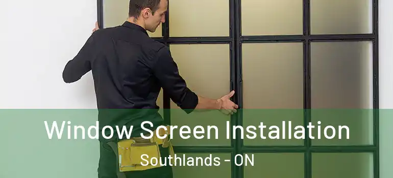  Window Screen Installation Southlands - ON