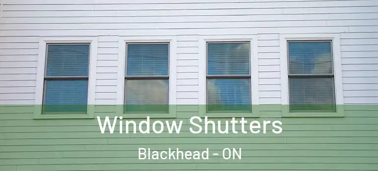Window Shutters Blackhead - ON