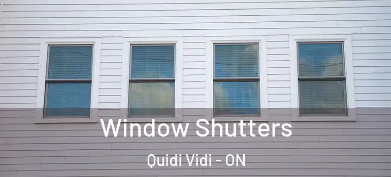 Window Shutters Quidi Vidi - ON