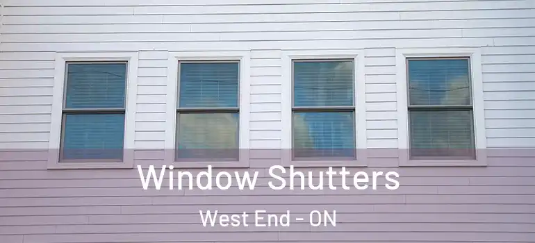 Window Shutters West End - ON