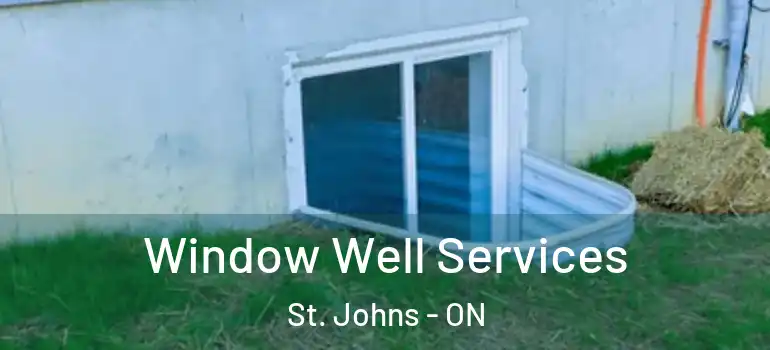  Window Well Services St. Johns - ON