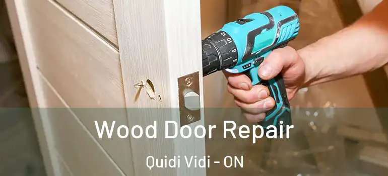Wood Door Repair Quidi Vidi - ON